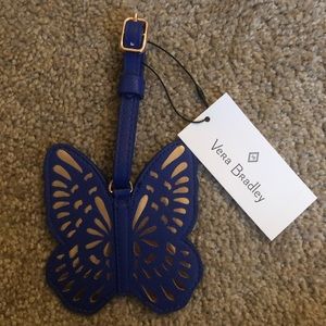 🆕 Indigo Vera Bradley butterfly luggage tag 🆕